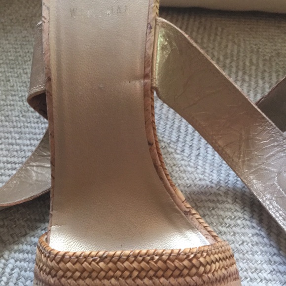 Stuart Weizman cork sandals size 6.5N - Picture 6 of 8